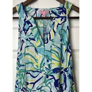 Lilly Pulitzer Dress Women's XS Floral Sundress Sleeveless Resort Summer Casual‎